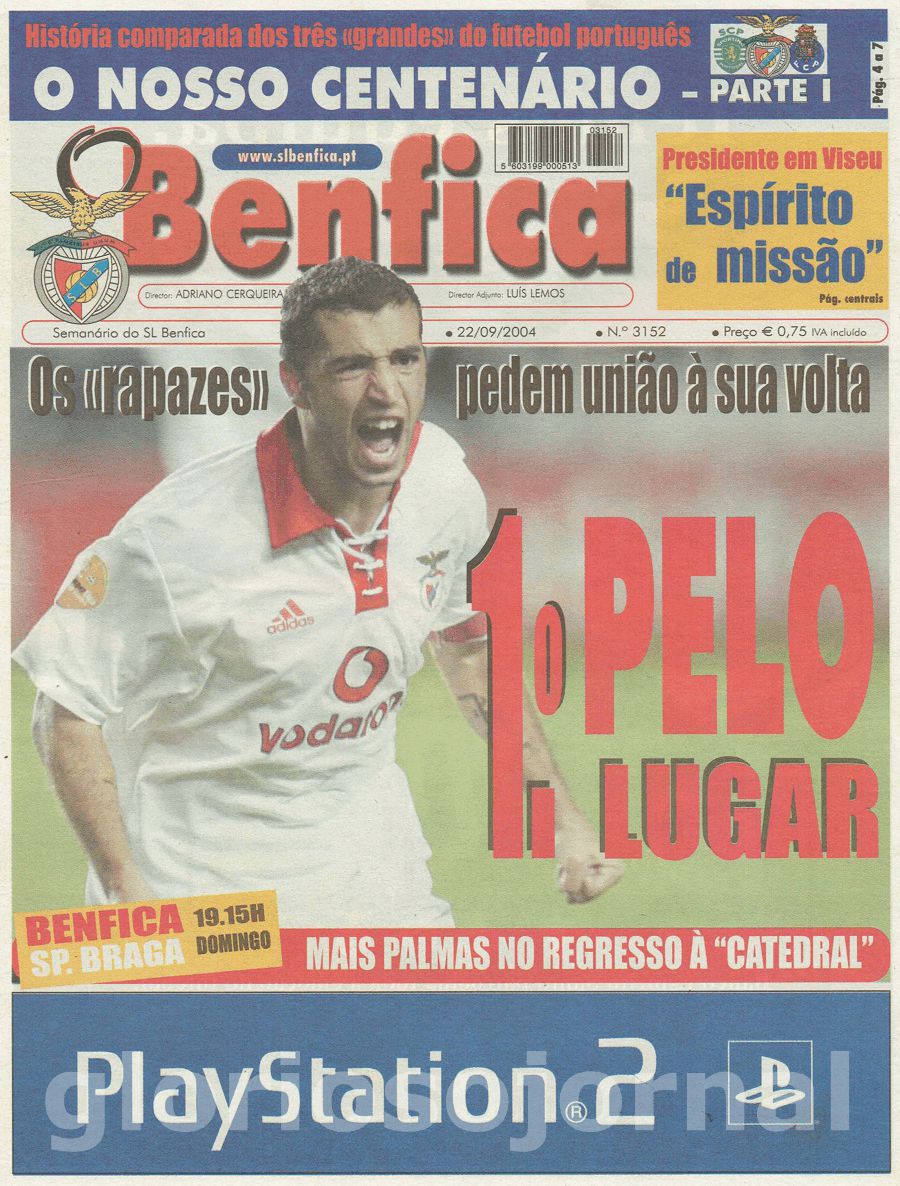 jornal o benfica 3152 2004-09-22